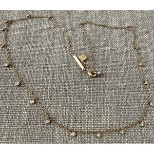 Authentic Kendra Scott Amelia Chain Gold Drop Station Signed Necklace Excellent